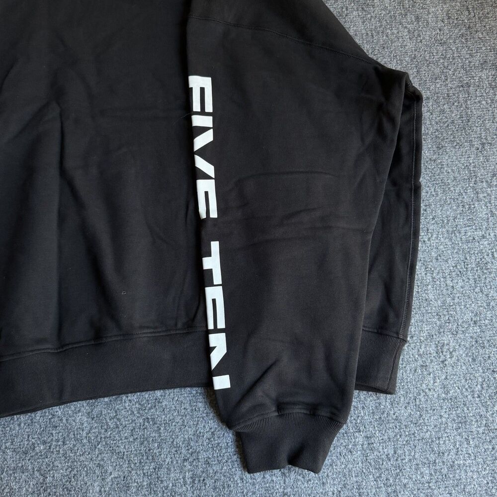 Adidas Five Ten 5.10 Logo Hoodie Black Unisex Large KB0059 Heavyweight Bike MTB - Picture 13 of 15